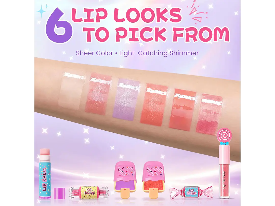 MU Kids - Juego de brillo labial 4