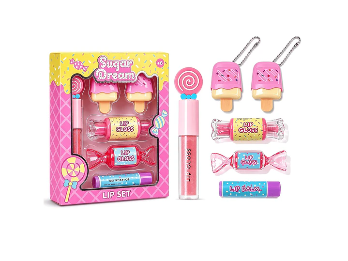 MU Kids - Juego de brillo labial 5
