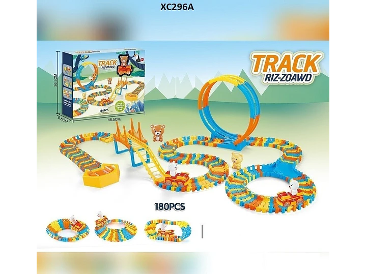 Pista De Carro 180 Piezas 1