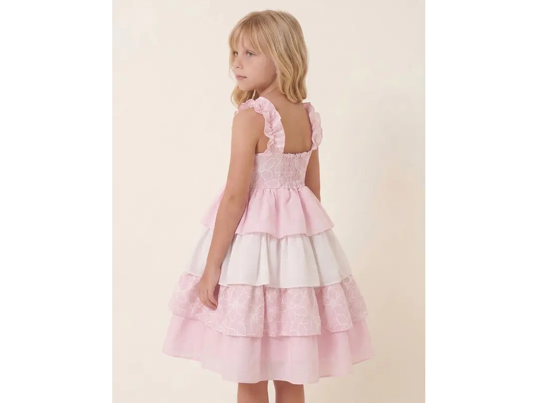 Vestido Bolero Rosa Crudo 6