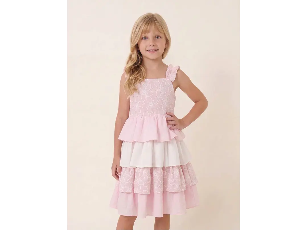 Vestido Bolero Rosa Crudo 5