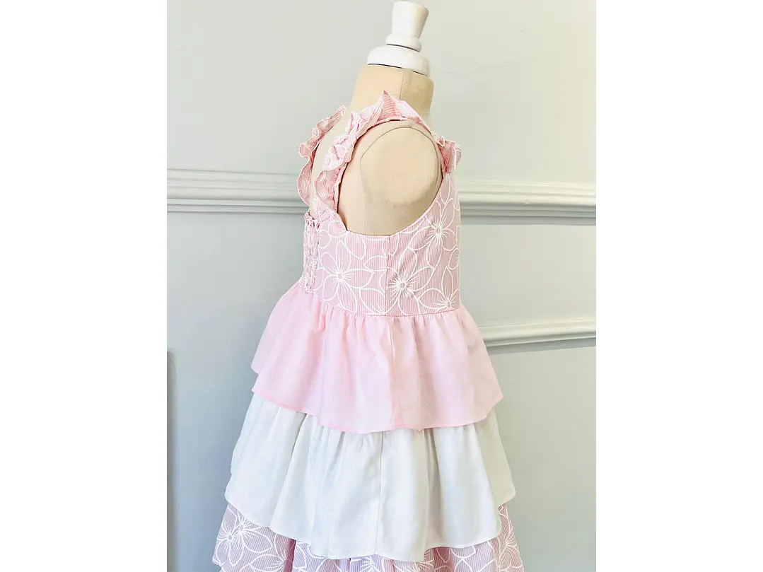 Vestido Bolero Rosa Crudo 3