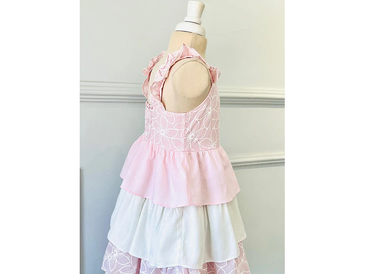 Vestido Bolero Rosa Crudo 3