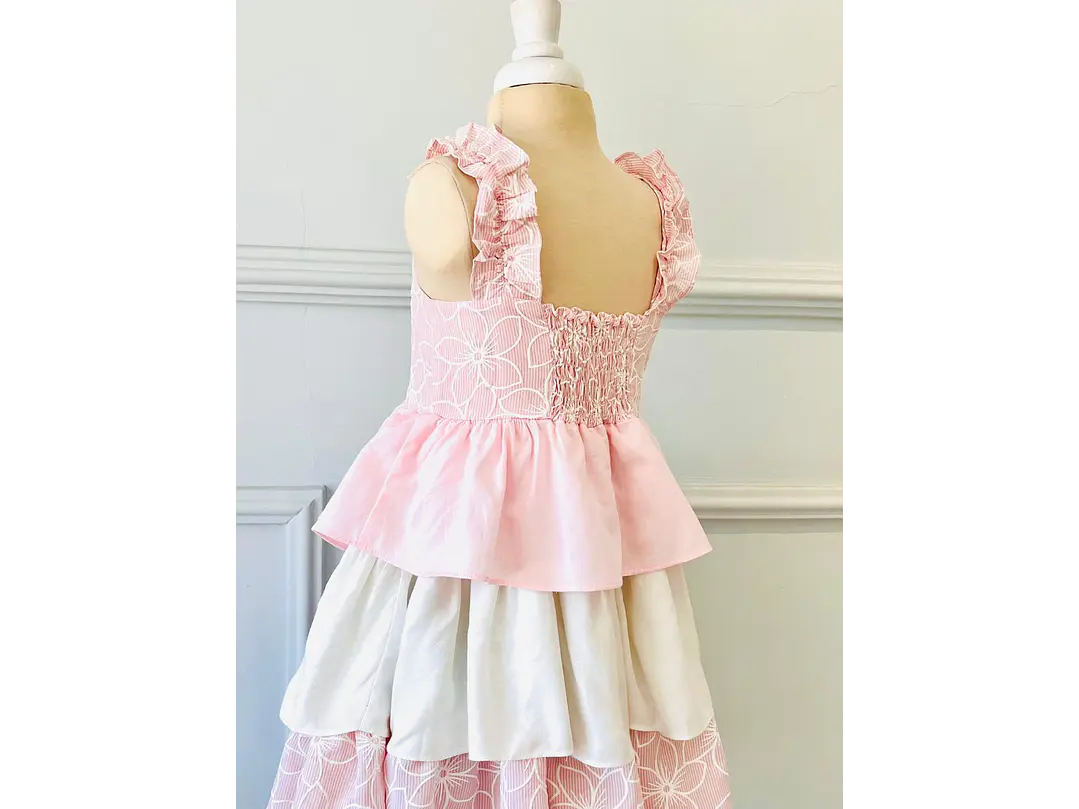 Vestido Bolero Rosa Crudo 2