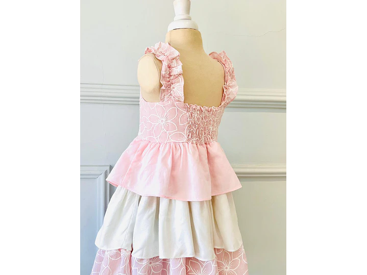 Vestido Bolero Rosa Crudo 2