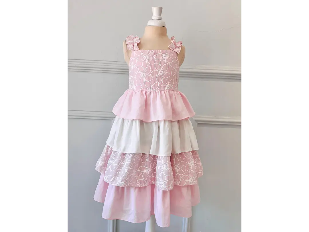 Vestido Bolero Rosa Crudo 1
