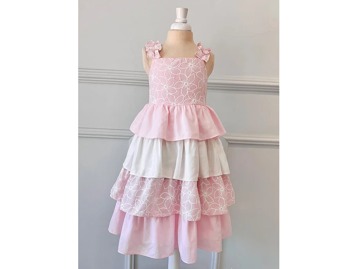 Vestido Bolero Rosa Crudo 1