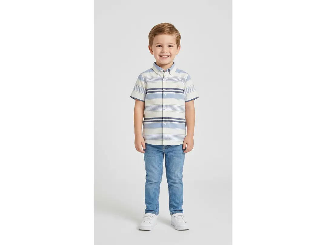 Camisa Rayas Azul 1