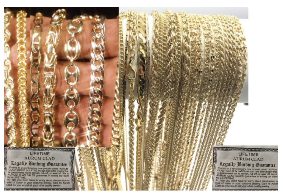 LOTE CADENAS EXCLUSIVAS ENCHAPADAS EN ORO REAL  1