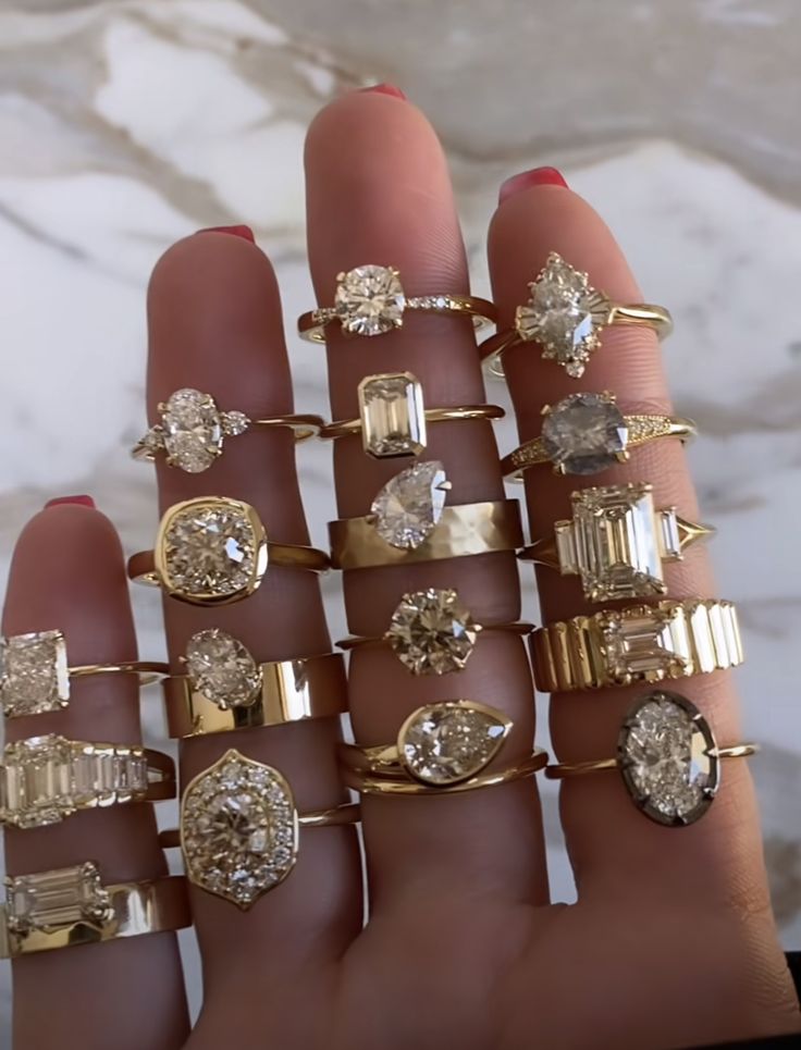 Anillos por mayor con cristal Premium 1