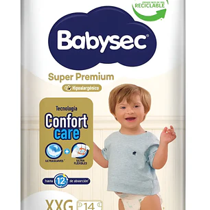 Babysec Pañales Bebé Super Premium Xxg 54 Unid Tamaño Extra extra grande (XXG)