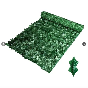Malla Decorativa de Hojas Artificiales para Jardín 3x1 mts