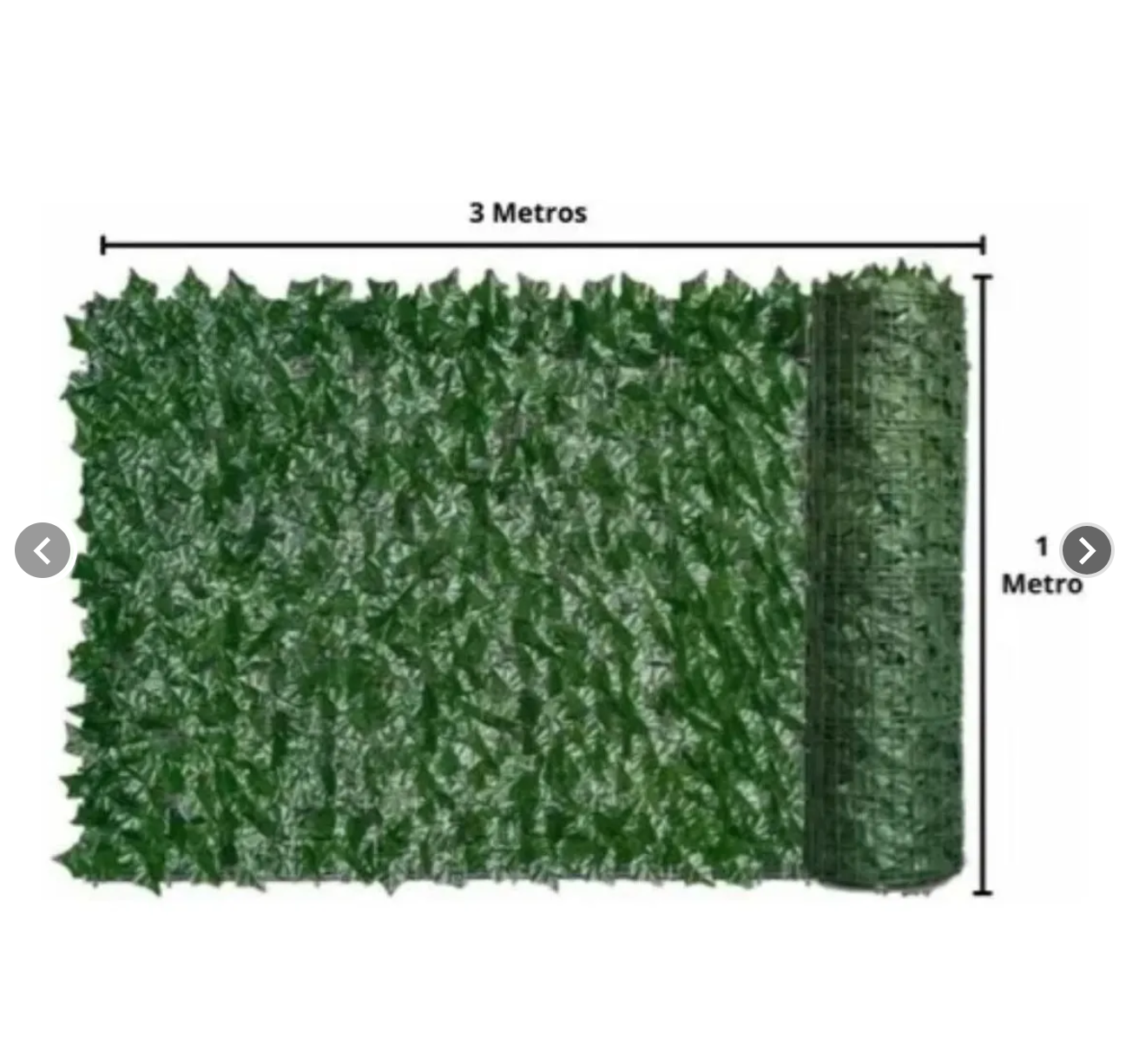 Malla Decorativa de Hojas Artificiales para Jardín 3x1 mts 2