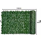 Malla Decorativa de Hojas Artificiales para Jardín 3x1 mts - Miniatura 2