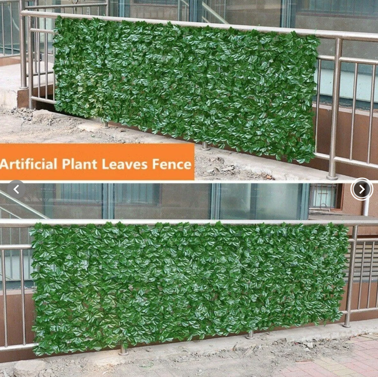 Malla Decorativa de Hojas Artificiales para Jardín 3x1 mts 3