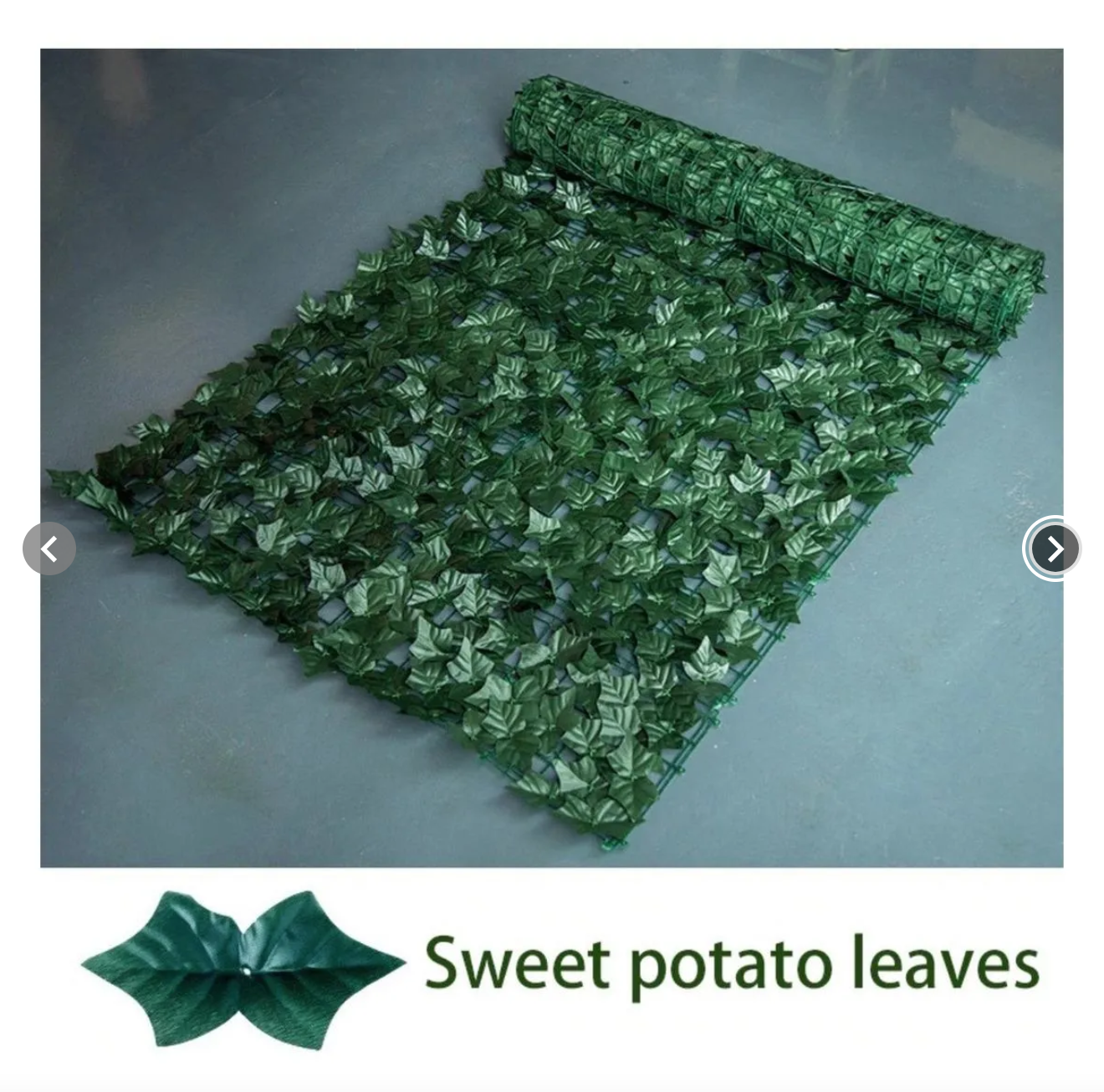 Malla Decorativa de Hojas Artificiales para Jardín 3x1 mts 4