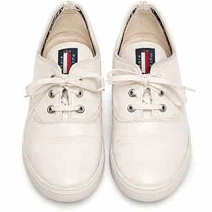 Zapatillas Hush Puppies Mujer Cuero Blancas