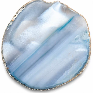 trozo ágata grande azul