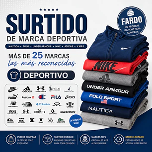 Fardo marcas super premium surtido deportivo 40kg