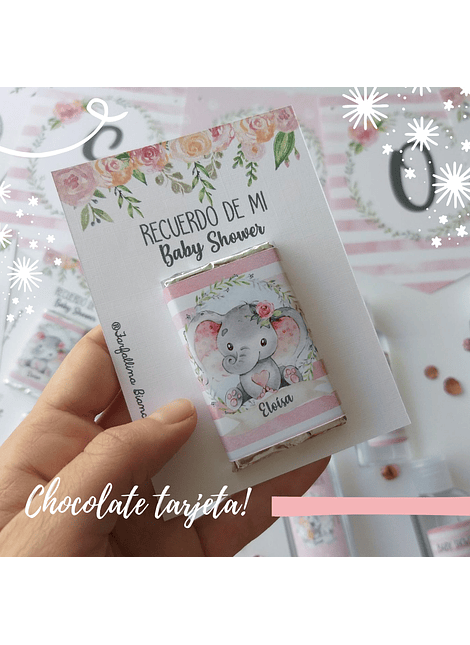 Farfallina Bianca - Chocolates con tarjeta personalizados