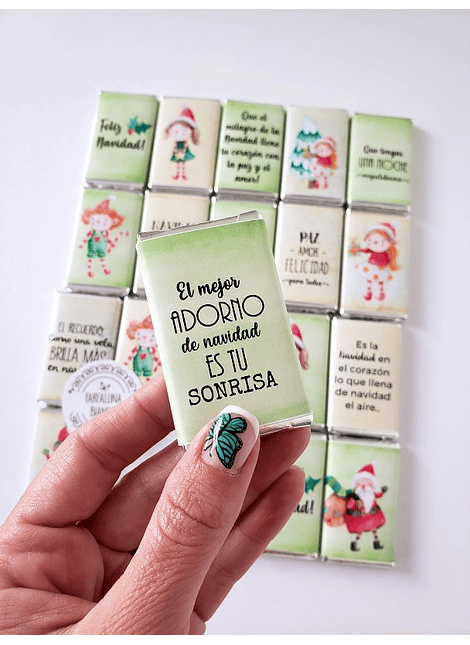 20 CHOCOLATES NAVIDAD DISEÑOS