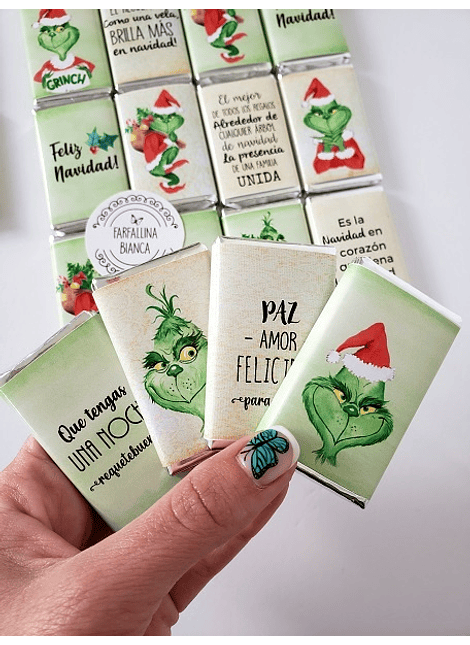 20 CHOCOLATES NAVIDAD DISEÑOS