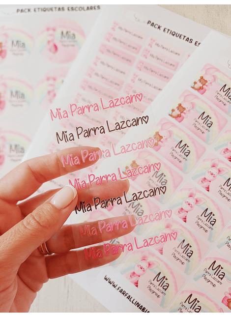 PREVENTA ETIQUETAS ESCOLARES 2026