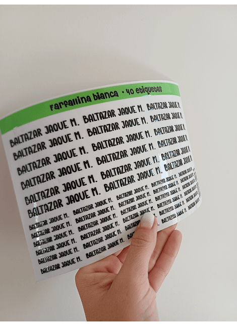 40 ETIQUETAS RELIEVE GRANDES / CHICAS