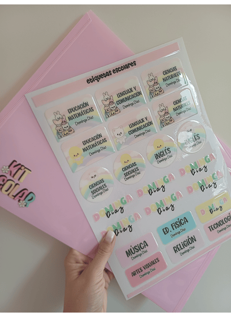 22 ETIQUETAS RELIEVE MULTIUSOS