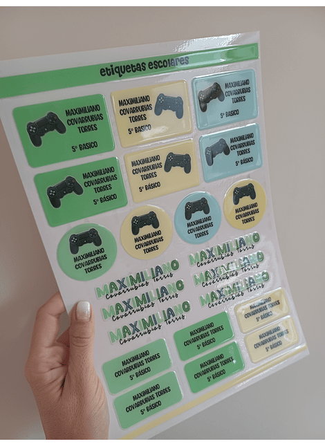 22 ETIQUETAS RELIEVE MULTIUSOS