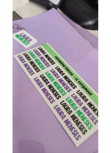 40 ETIQUETAS RELIEVE GRANDES / CHICAS