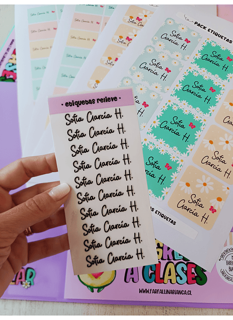 ETIQUETAS ESCOLARES 2026