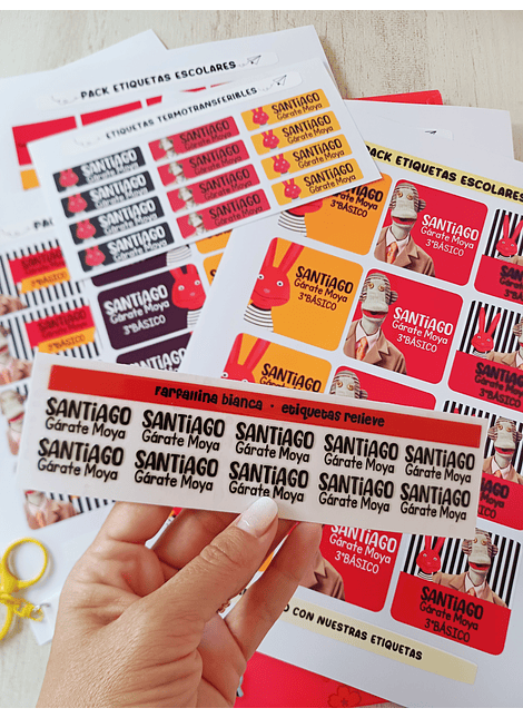 ETIQUETAS ESCOLARES 2026