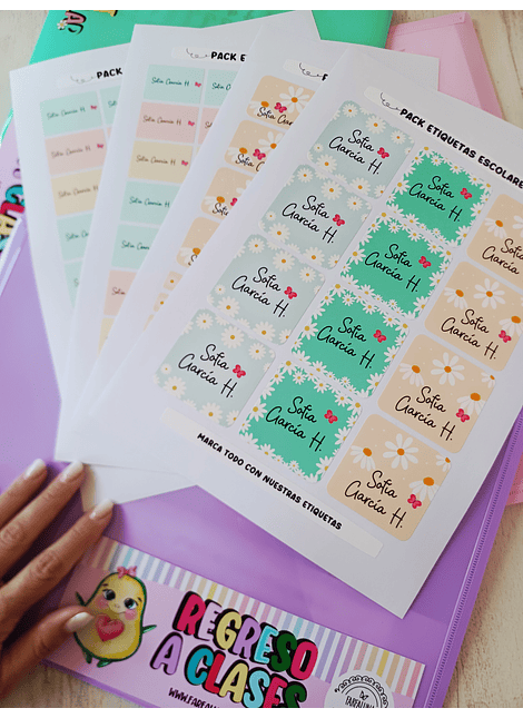 ETIQUETAS ESCOLARES 2026