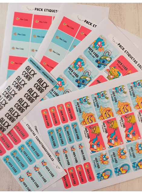 ETIQUETAS ESCOLARES 2026