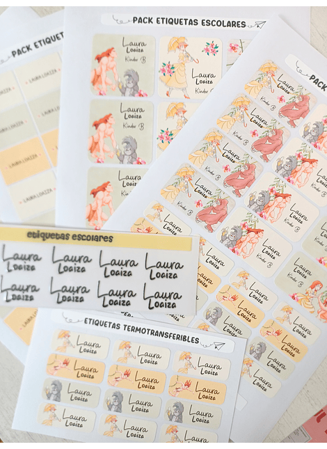 ETIQUETAS ESCOLARES 2026