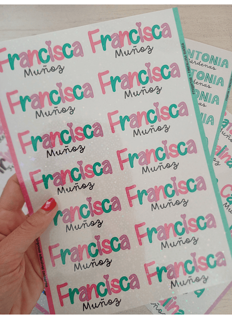 14 ETIQUETAS ADHESIVAS CONTORNO