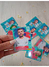 12 LÁMINAS imán / MUNDIAL PERSONALIZADA