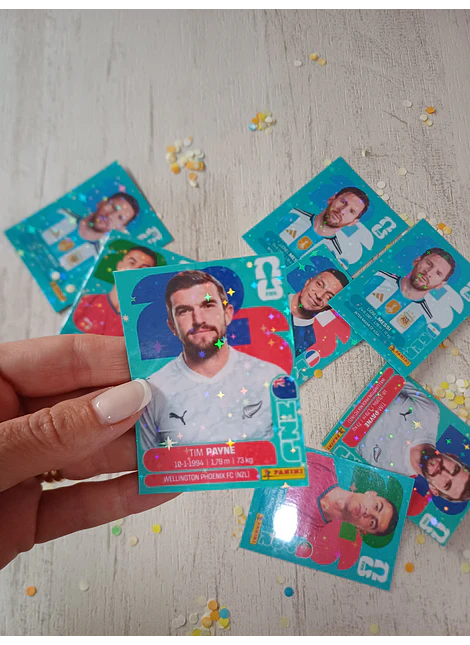 12 LÁMINAS imán / MUNDIAL PERSONALIZADA