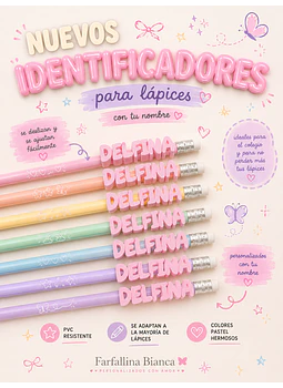 12 IDENFICADORES LÁPICES 3D