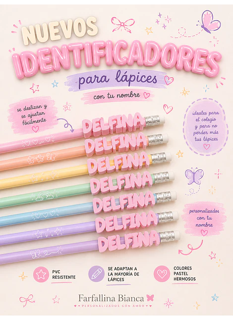 12 IDENFICADORES LÁPICES 3D