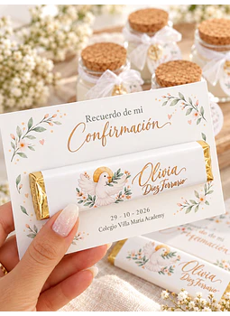 20 CHOCOLATES CON TARJETA GRANDE