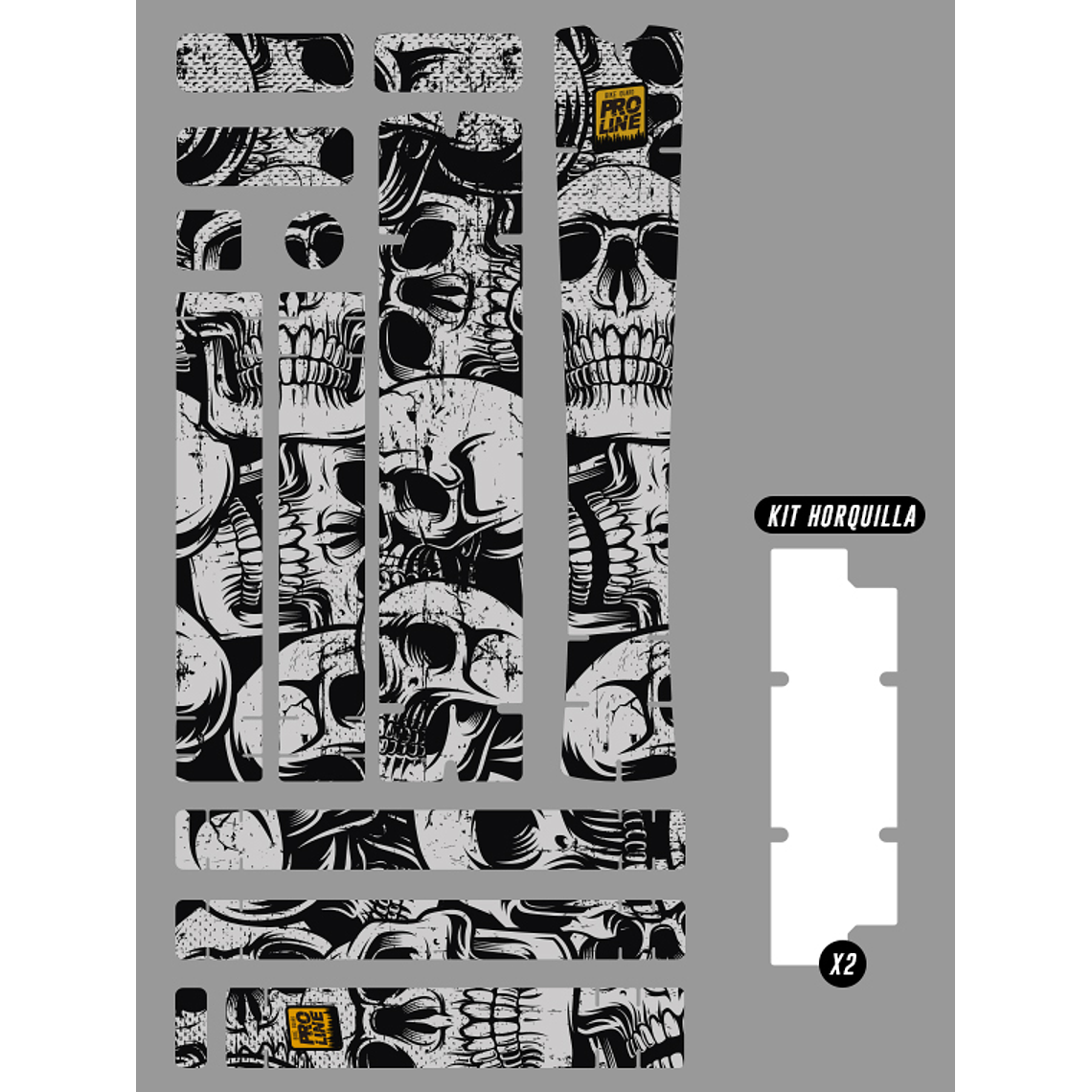 PROLINE BIKE GUARD SKULLS (TRANSPARENTE) 4