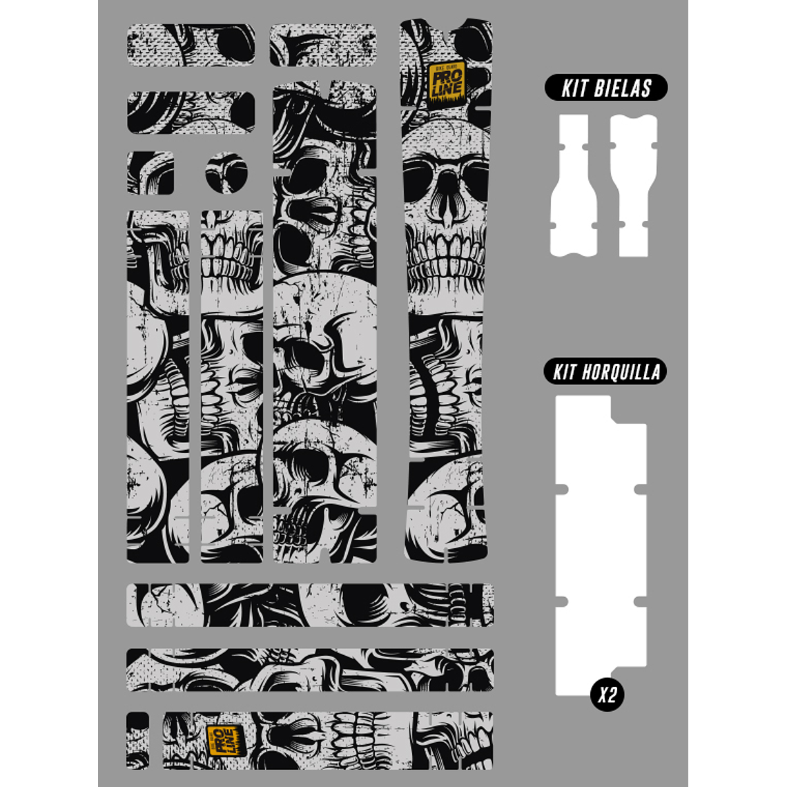 PROLINE BIKE GUARD SKULLS (TRANSPARENTE) 5