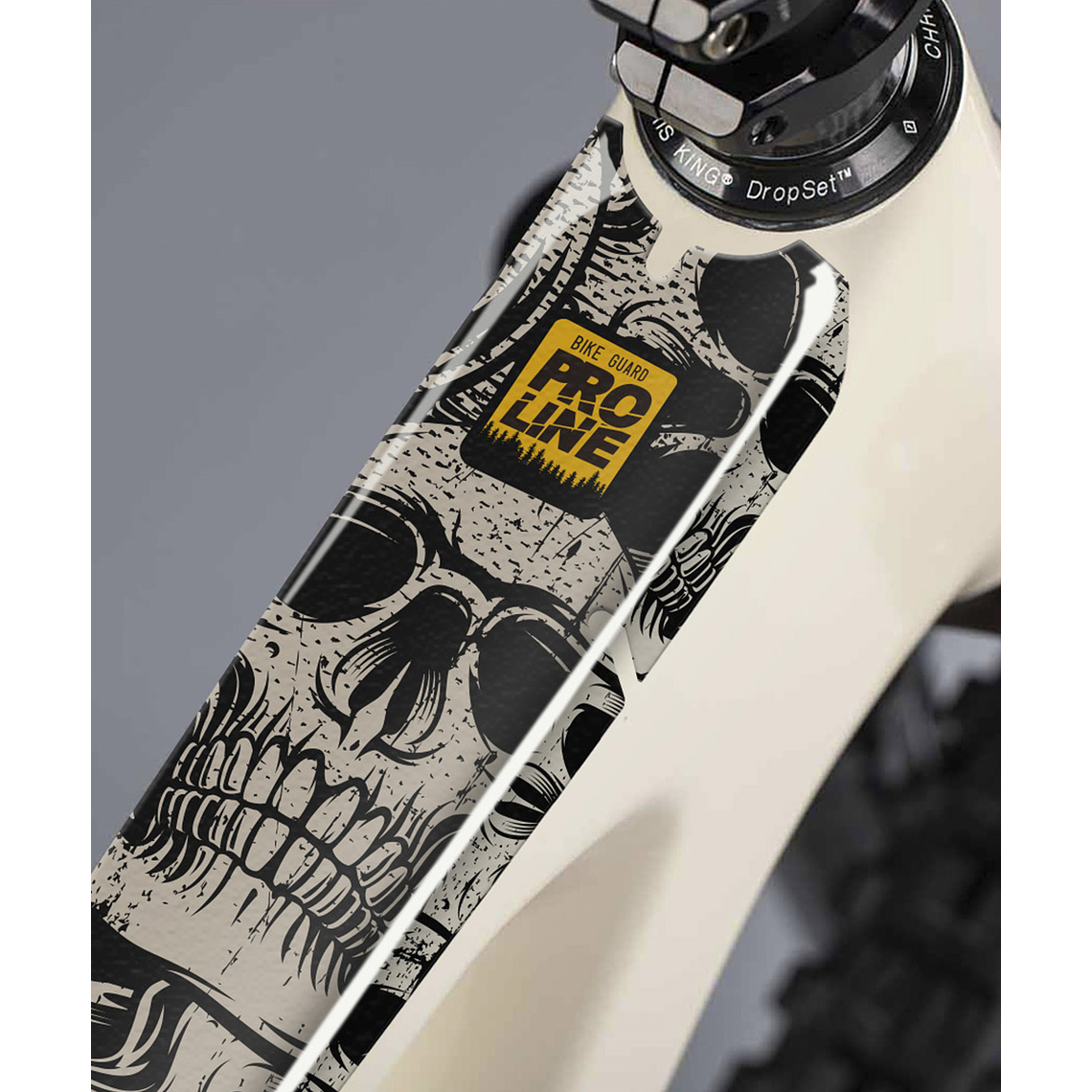 PROLINE BIKE GUARD SKULLS (TRANSPARENTE) 1