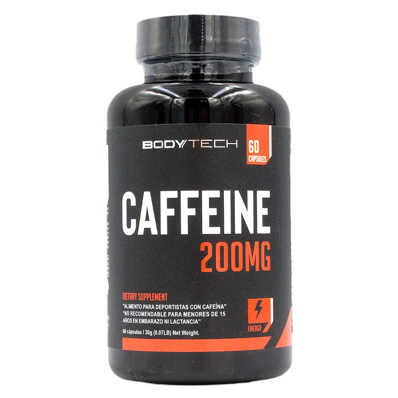 CAFEINA 200 mg 60 CAPSULAS BTECH