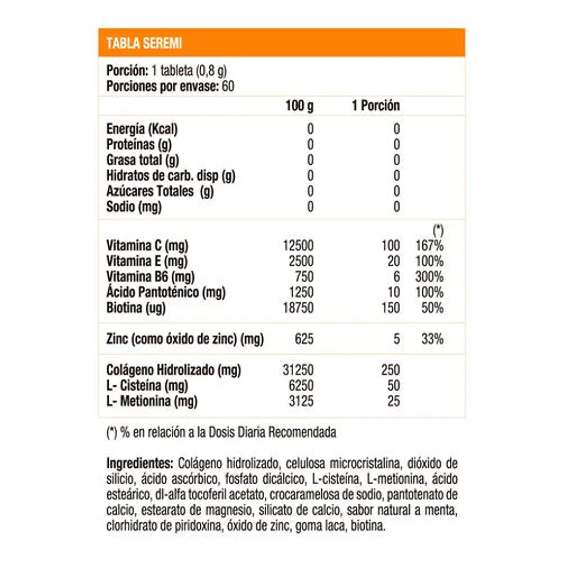 SHN Biotín, Colágeno (60 caps) 2