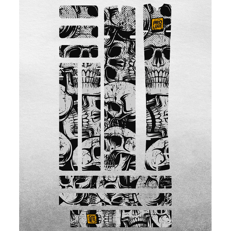 PROLINE BIKE GUARD SKULLS (TRANSPARENTE) 3