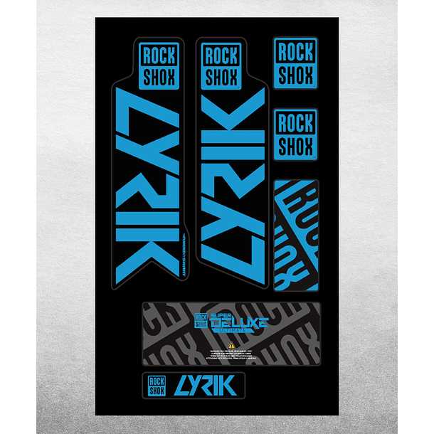 PROLINE FORK DECALS - RS LYRIK 2021 2