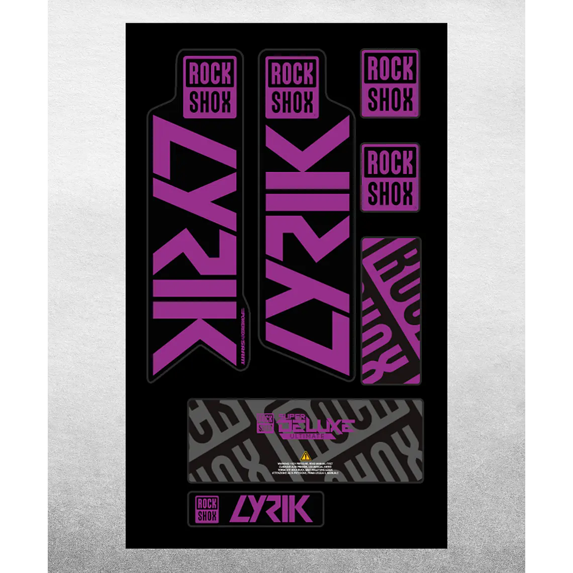 PROLINE FORK DECALS - RS LYRIK 2021 4